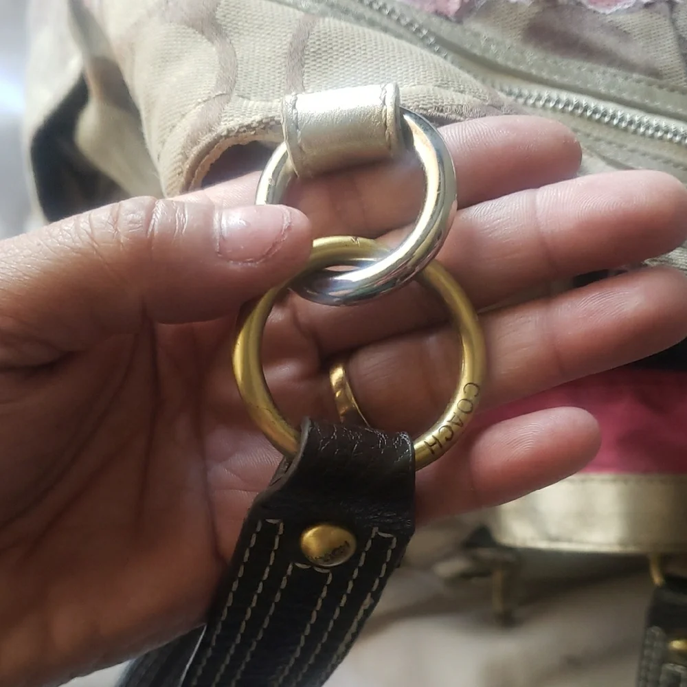 Coach Brown and Pink Travel Bags with Signature Monogram Personally Restored - Picture 6 of 14